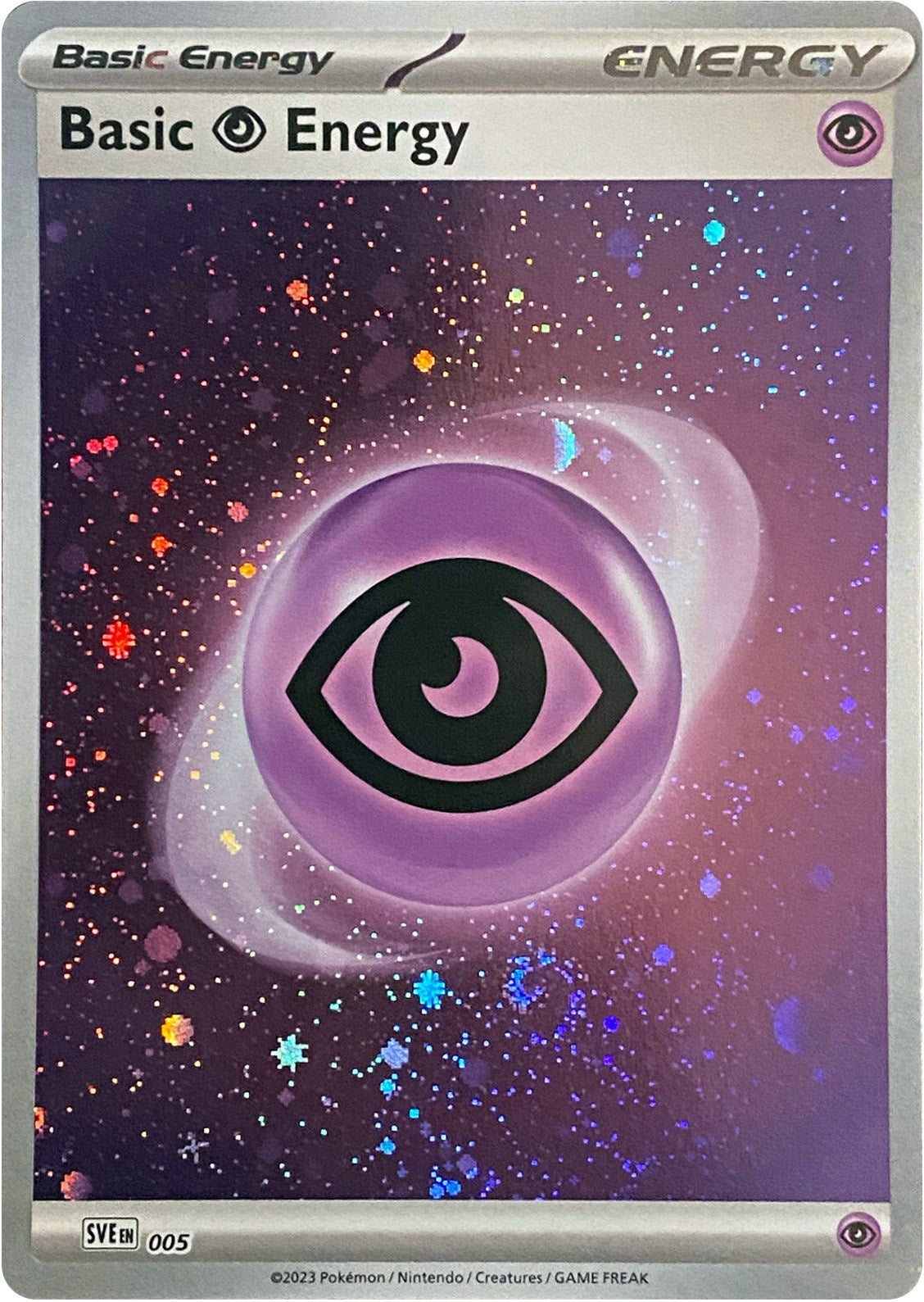 Basic Psychic Energy (Cosmos Holo) (005) (Holofoil) [SVE: Scarlet & Violet Energies]