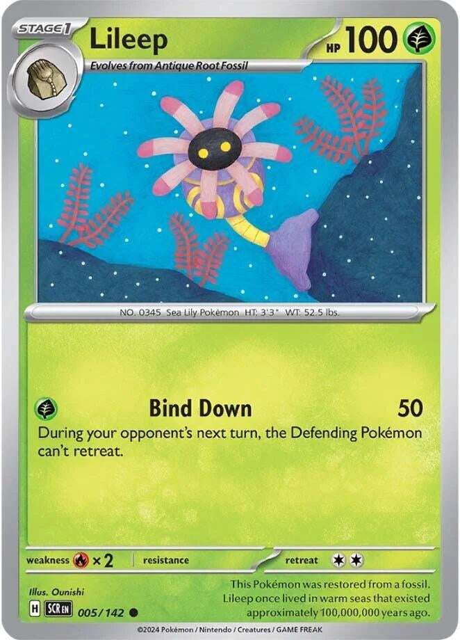 Lileep (005/142) (Reverse Holofoil) [SV07: Stellar Crown]