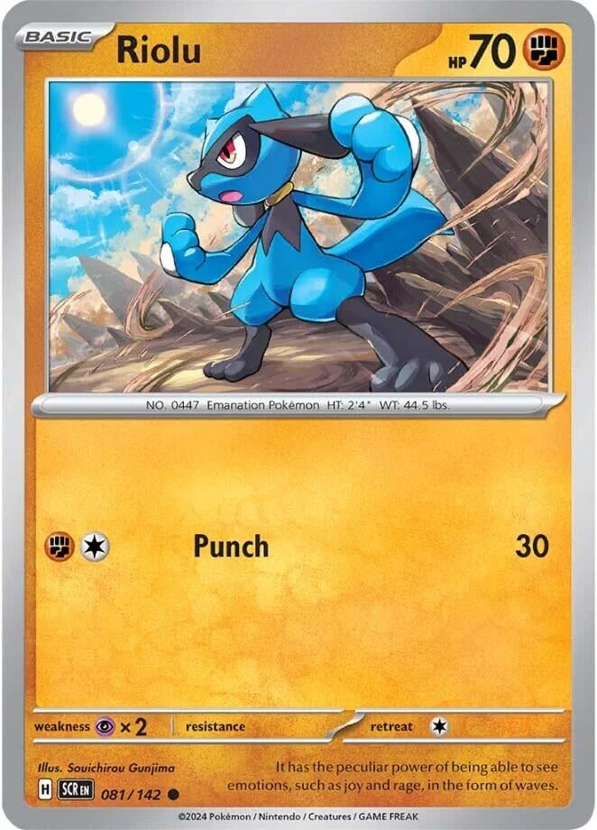 Riolu (081/142) (Reverse Holofoil) [SV07: Stellar Crown]