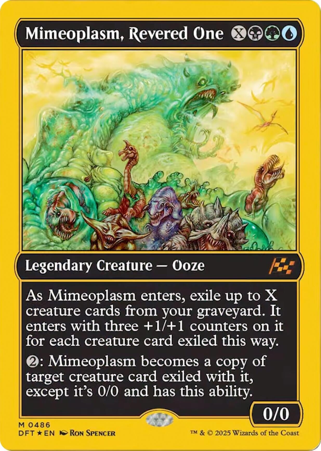 Mimeoplasm. Revered One (First-Place Foil) (486) (Foil) [Aetherdrift]