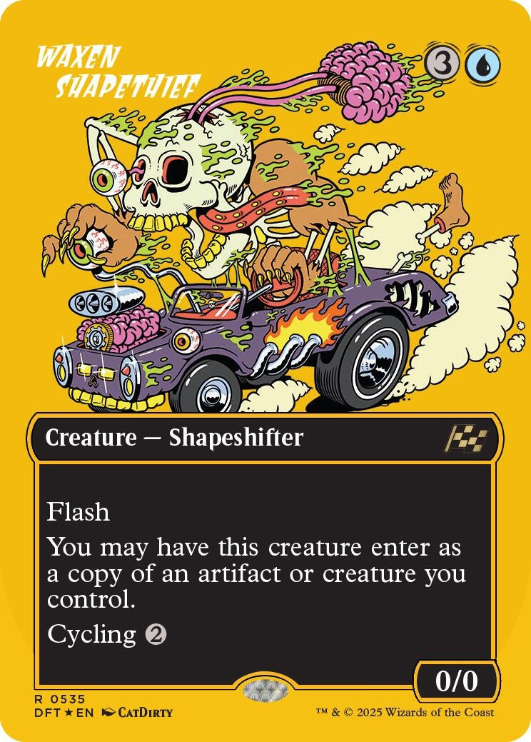 Waxen Shapethief (Borderless) (First-Place Foil) (535) (Foil) [Aetherdrift]