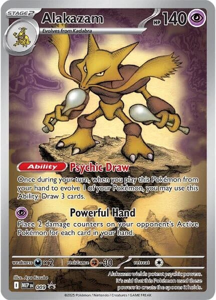 Alakazam - 009 (009) (Holofoil) [ME: Mega Evolution Promo]