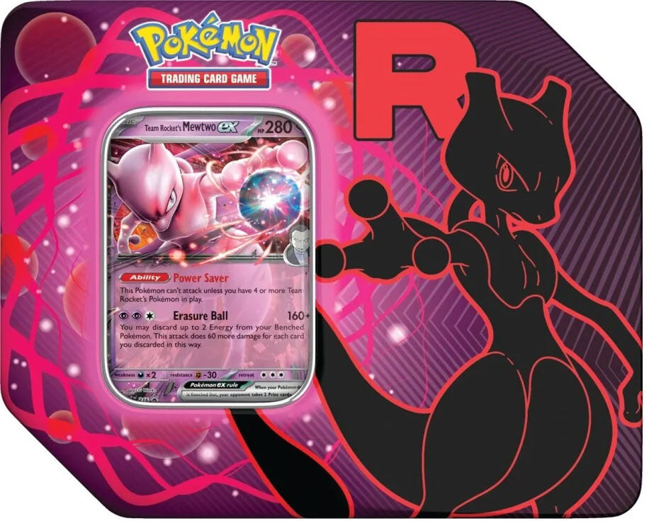 Pokémon TCG - Team Rocket Tins [Team Rocket's Mewtwo ex]