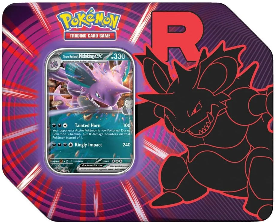 Pokémon TCG - Team Rocket Tins [Team Rocket's Nidoking ex]