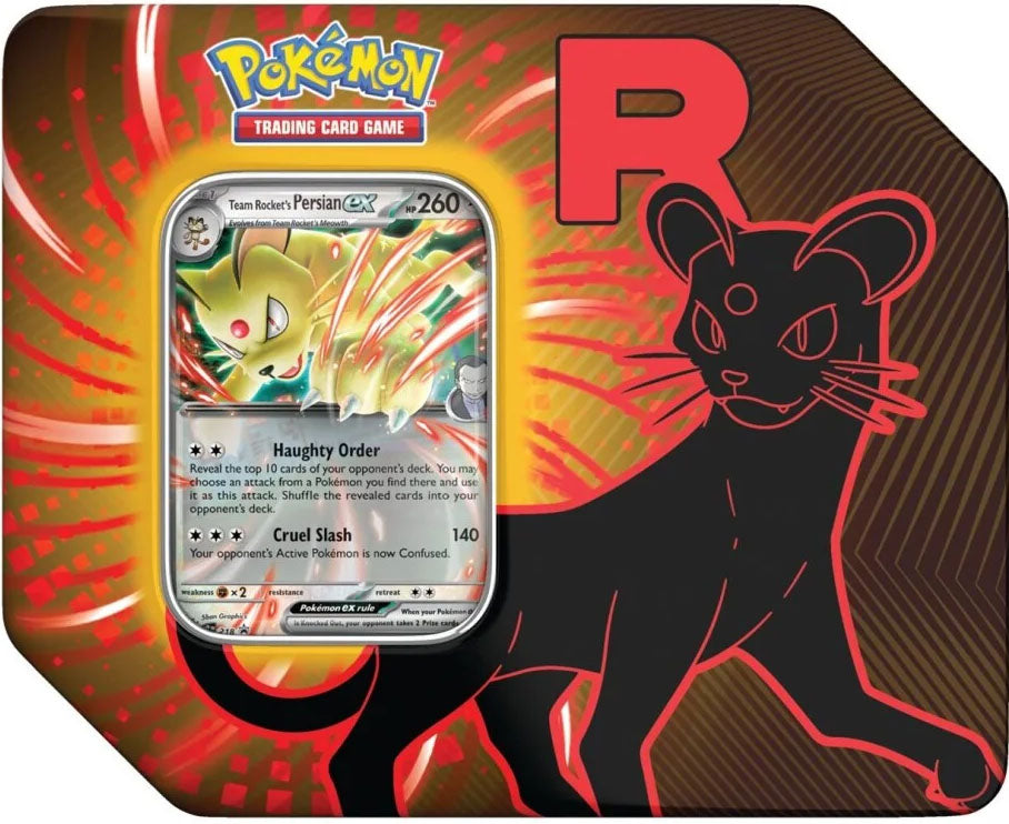Pokémon TCG - Team Rocket Tins [Team Rocket's Persian ex]