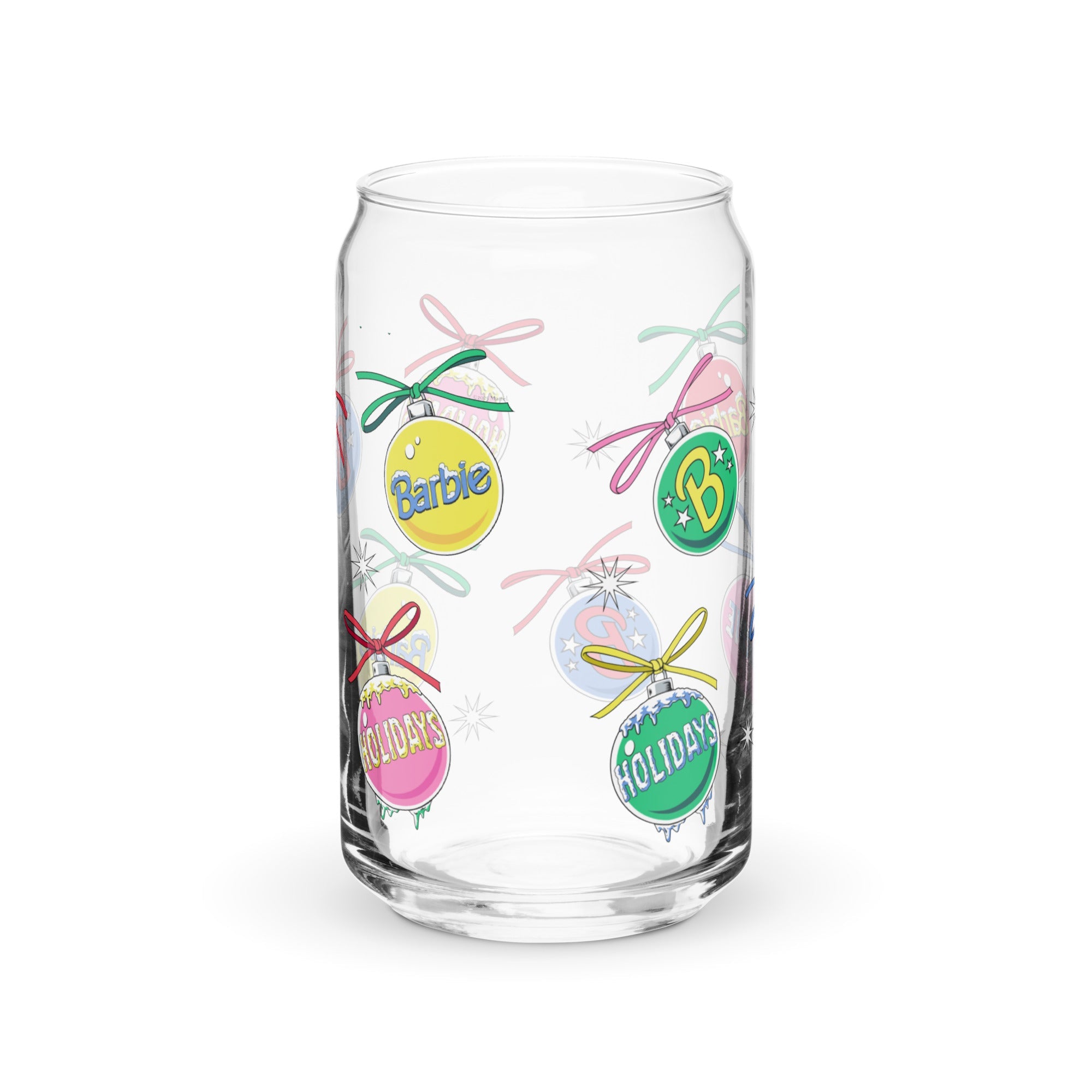Barbie Holiday Ornaments Clear Glass