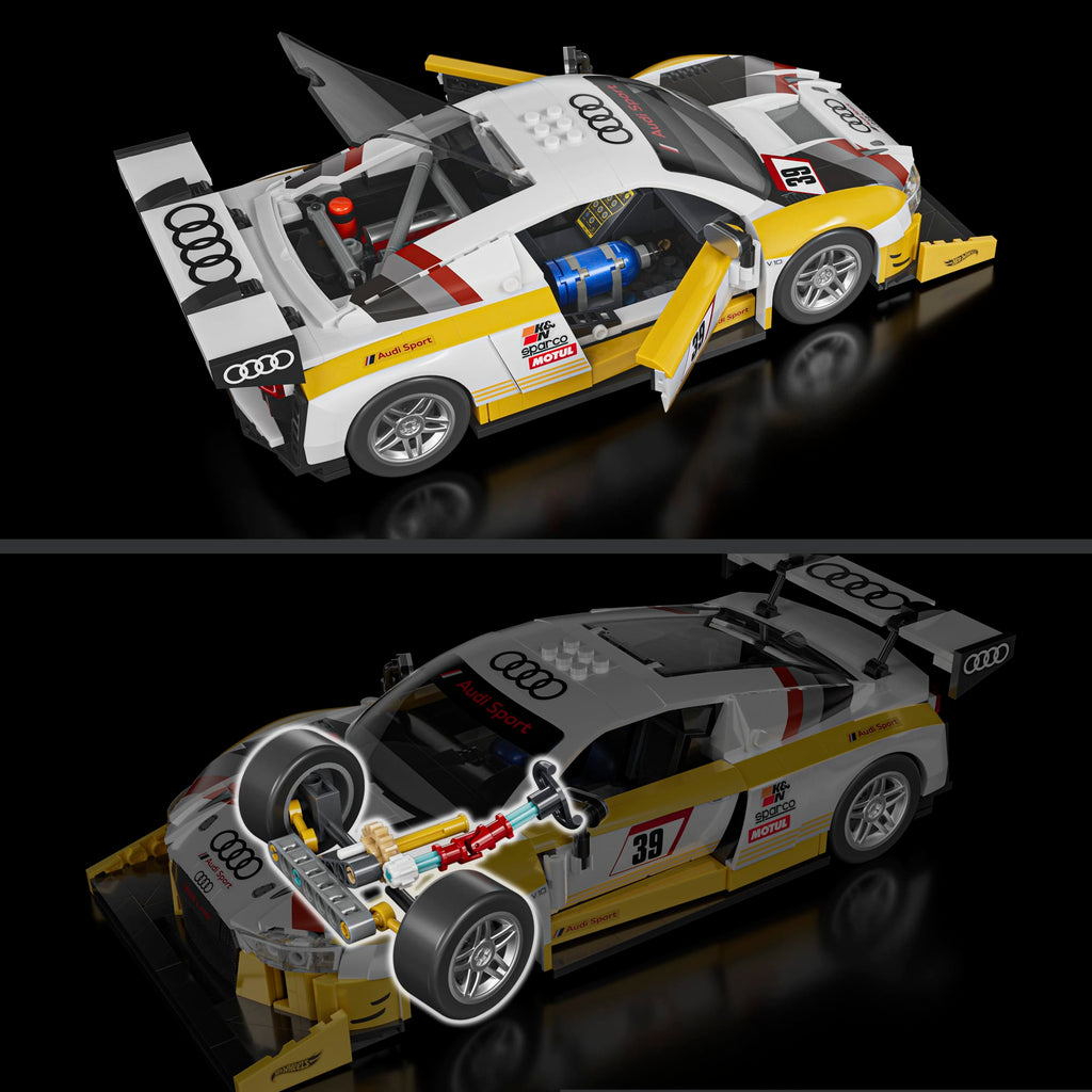 Mattel Brick Shop Hot Wheels '15 Audi R8 LMS Building Set