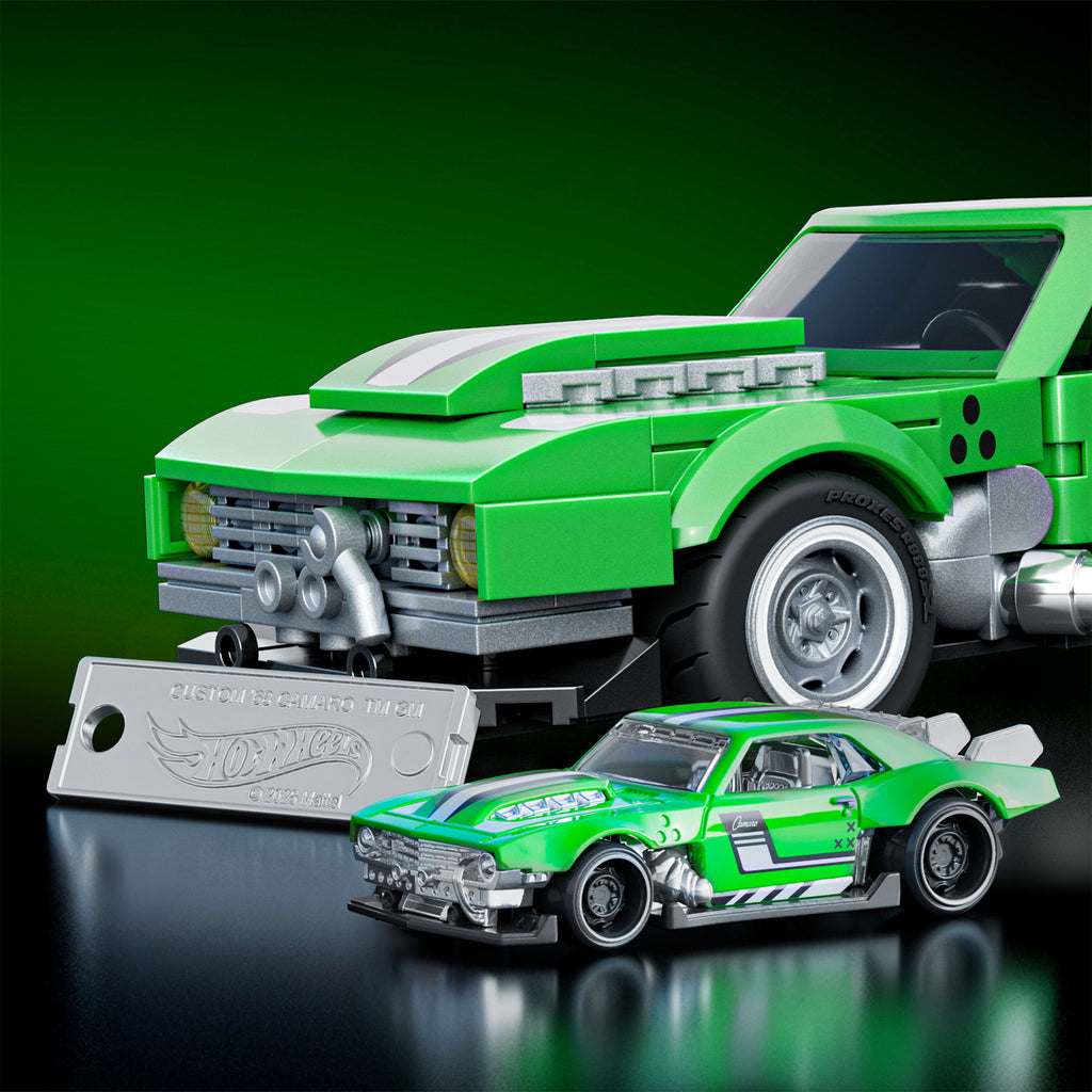 Mattel Brick Shop Hot Wheels Custom '68 Camaro Building Set