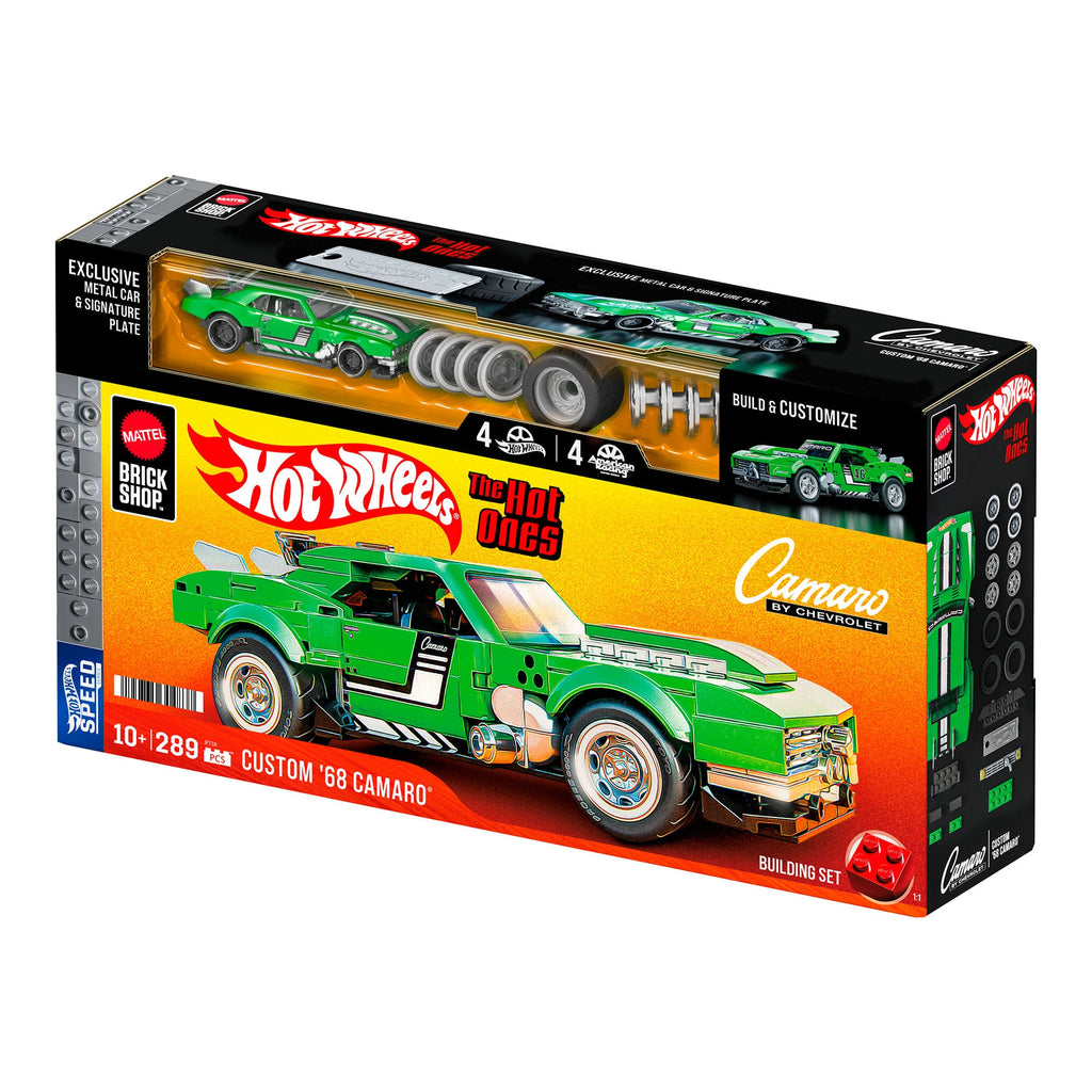 Mattel Brick Shop Hot Wheels Custom '68 Camaro Building Set