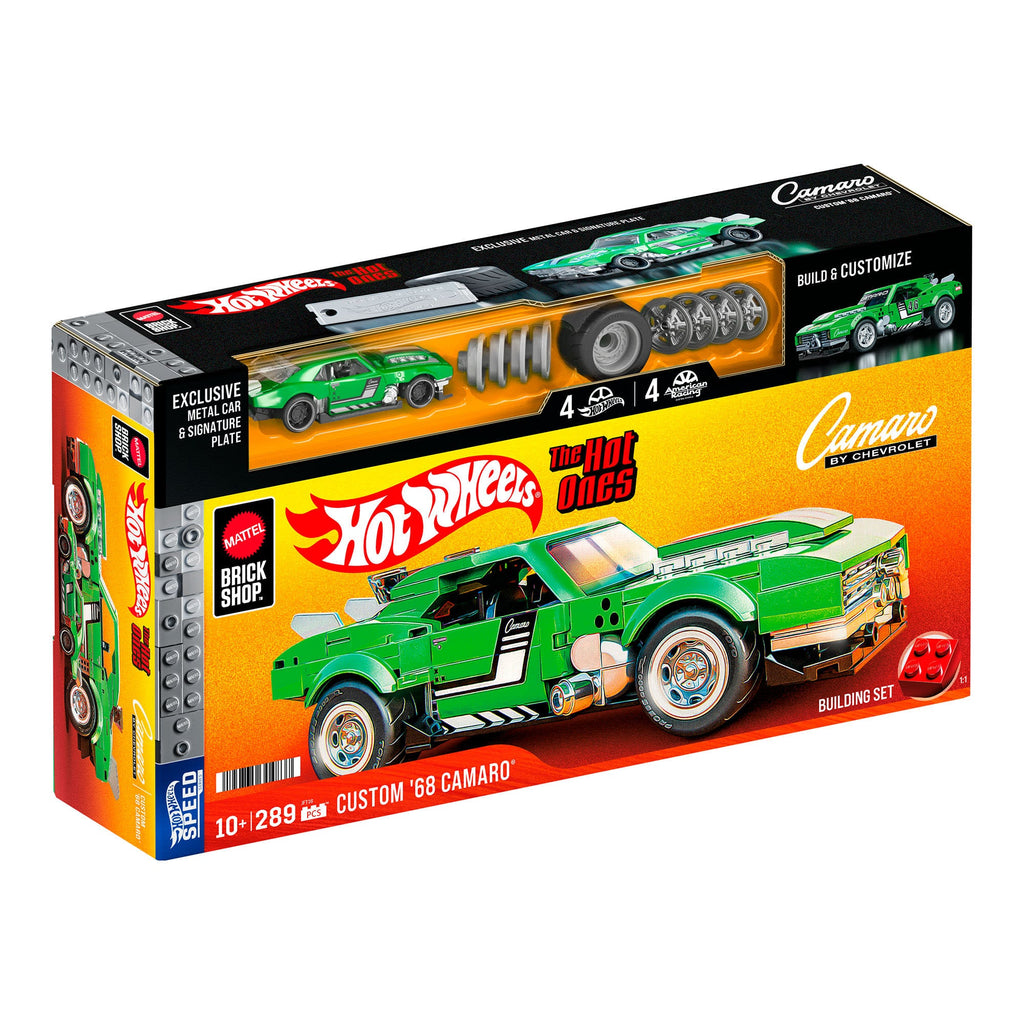 Mattel Brick Shop Hot Wheels Custom '68 Camaro Building Set