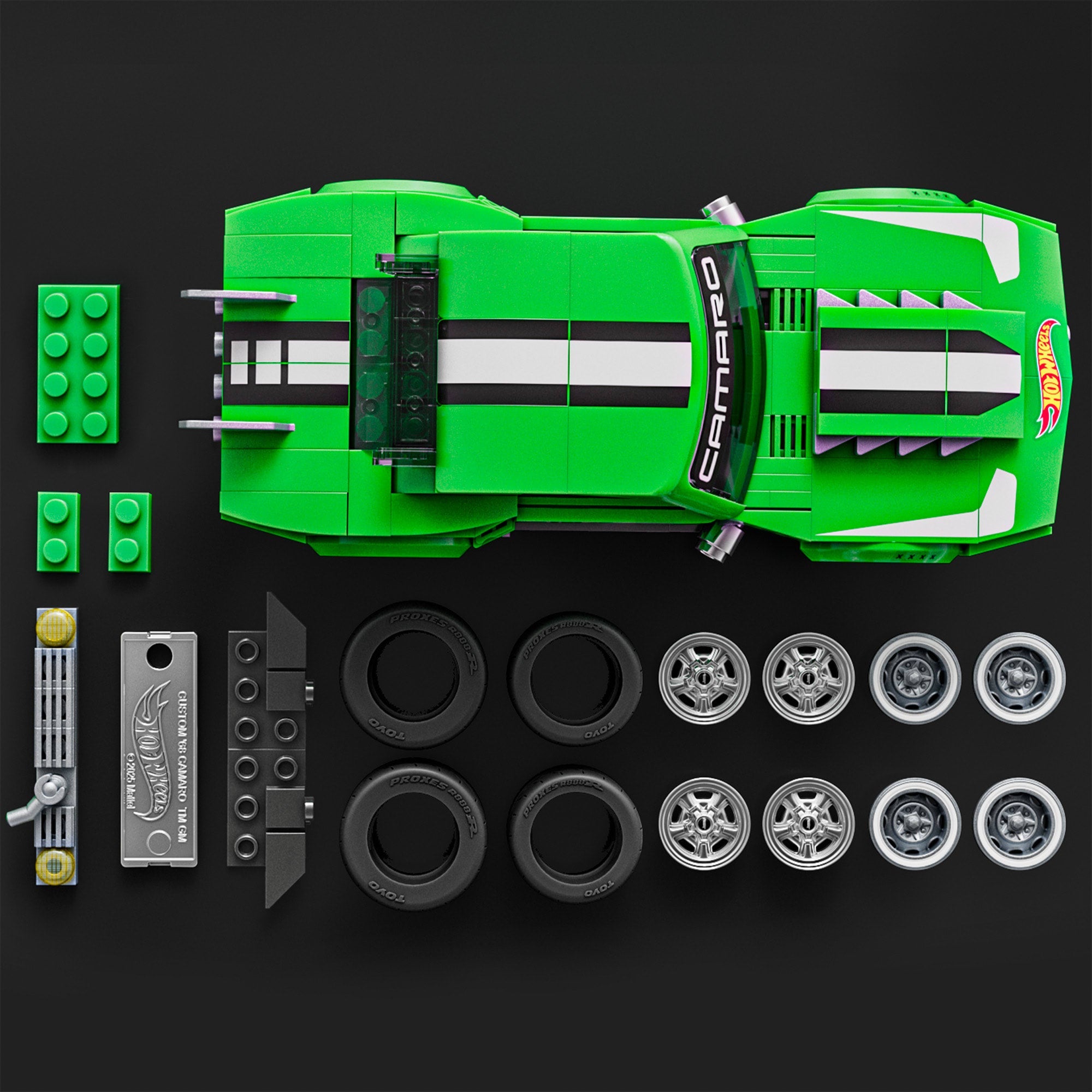 Mattel Brick Shop Hot Wheels Custom '68 Camaro Building Set