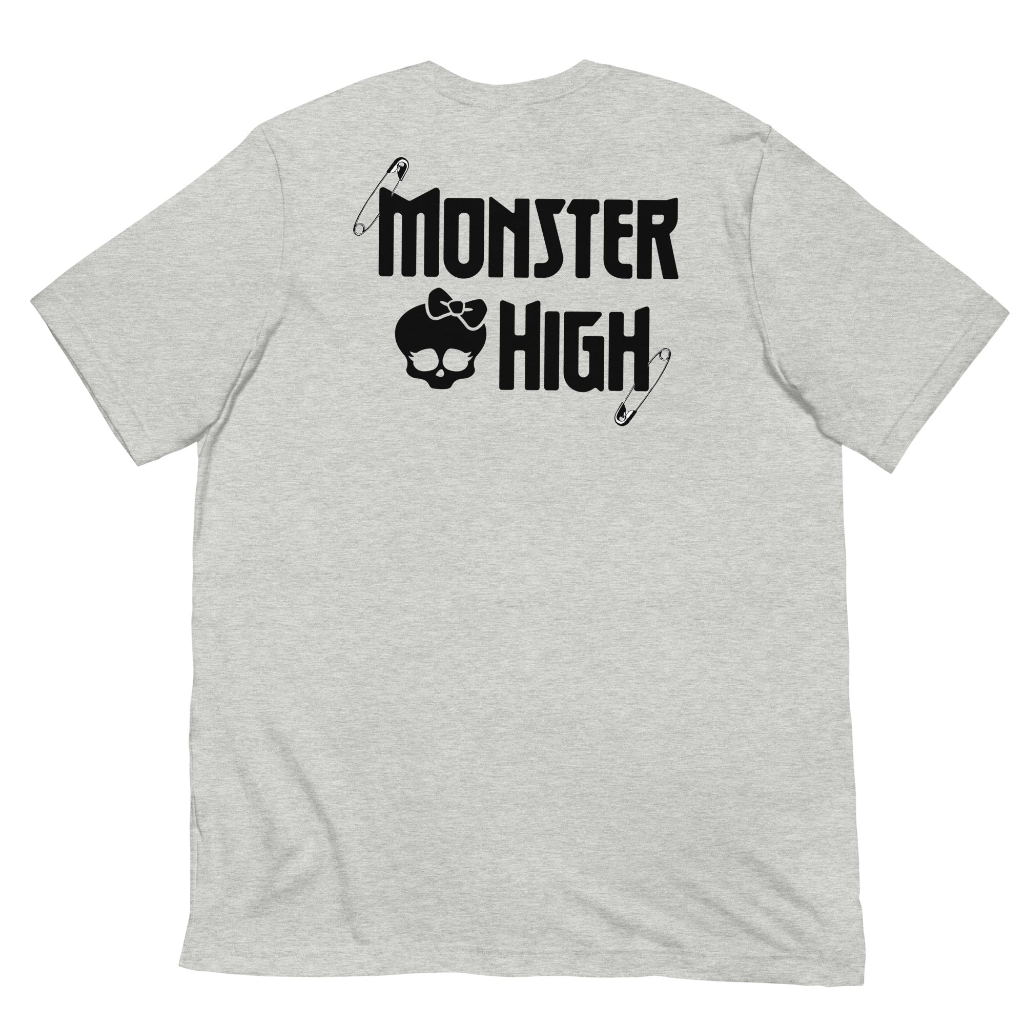 Monster High Brooch Embroidered Grey T-Shirt