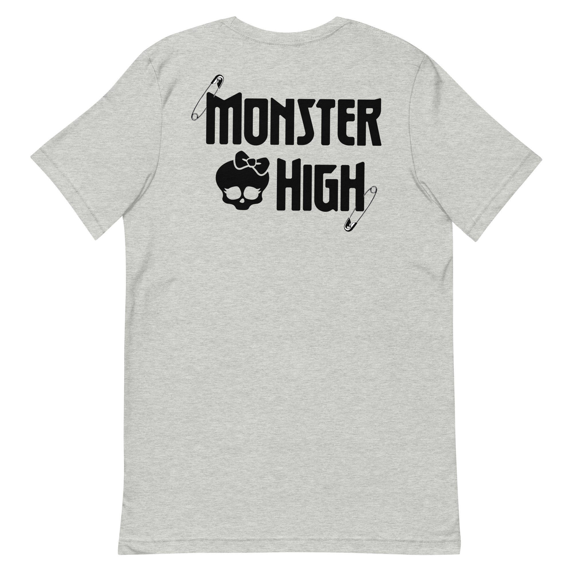 Monster High Brooch Embroidered Grey T-Shirt