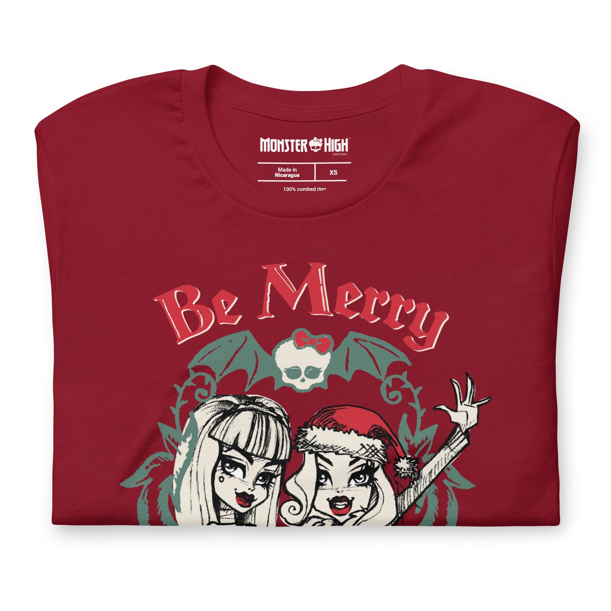Monster High Be Merry Stay Scary Red T-shirt