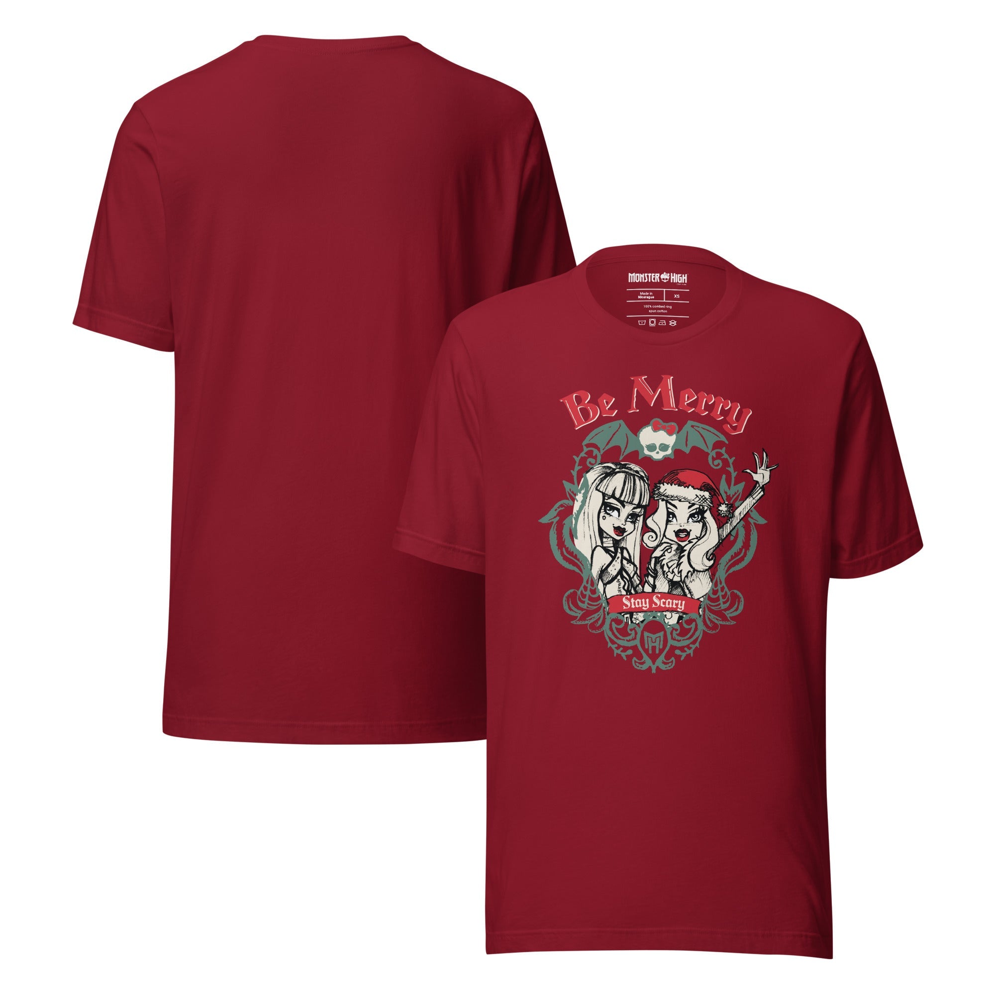 Monster High Be Merry Stay Scary Red T-shirt