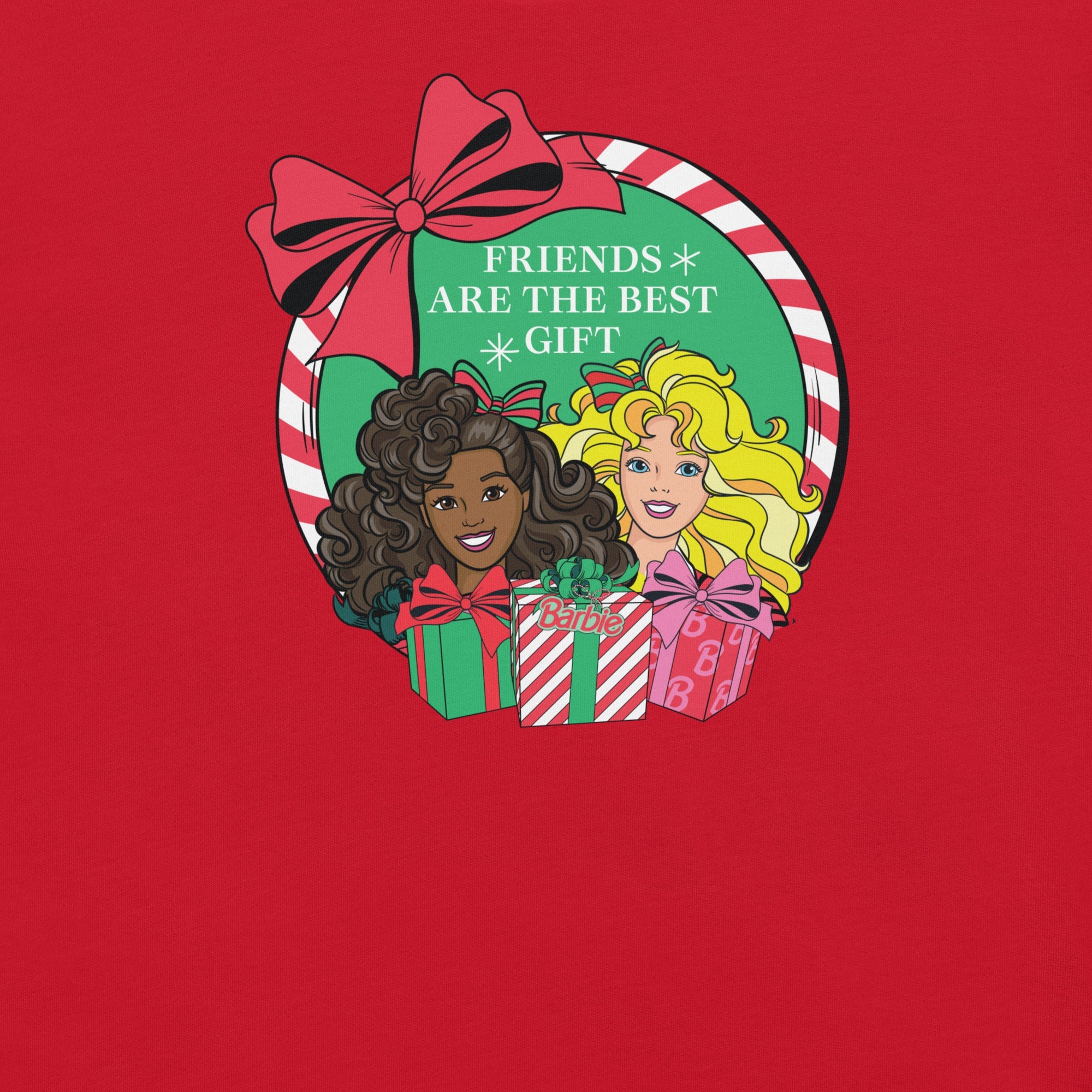 Barbie Friends are the Best Gift Red T-shirt
