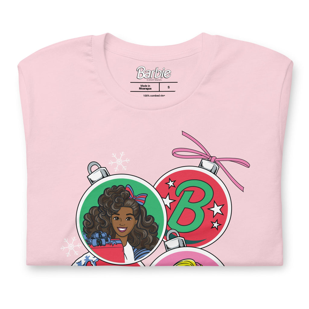 Barbie Holiday Ornaments Pink T-shirt