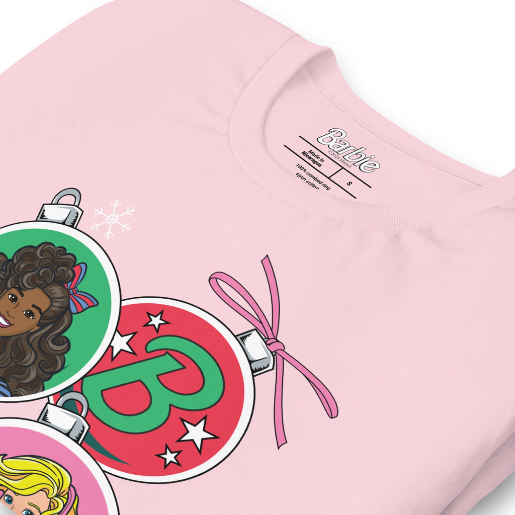 Barbie Holiday Ornaments Pink T-shirt