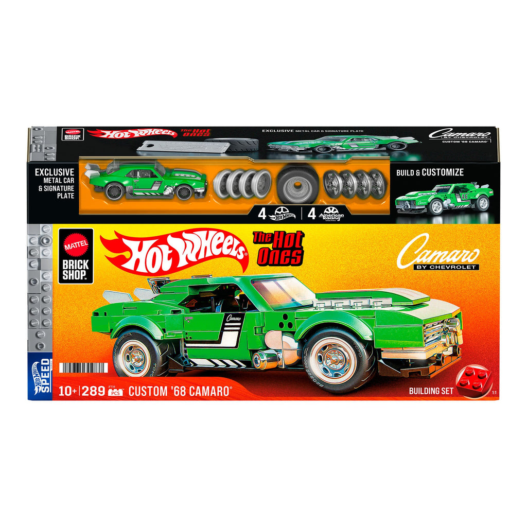 Mattel Brick Shop Hot Wheels Custom '68 Camaro Building Set