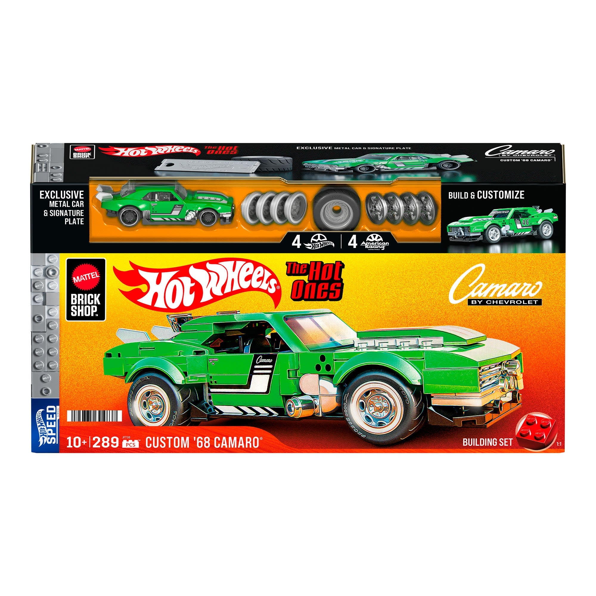 Mattel Brick Shop Hot Wheels Custom '68 Camaro Building Set